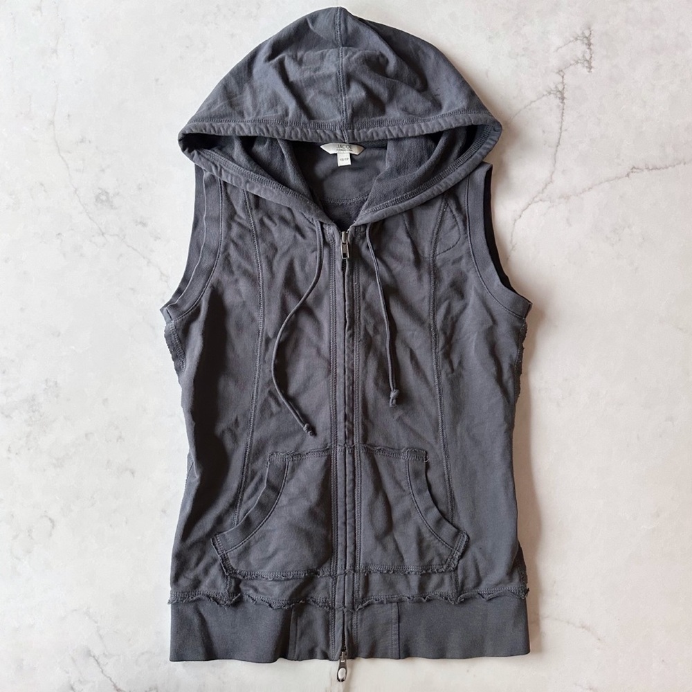 Jacob connection hooded zipper vest